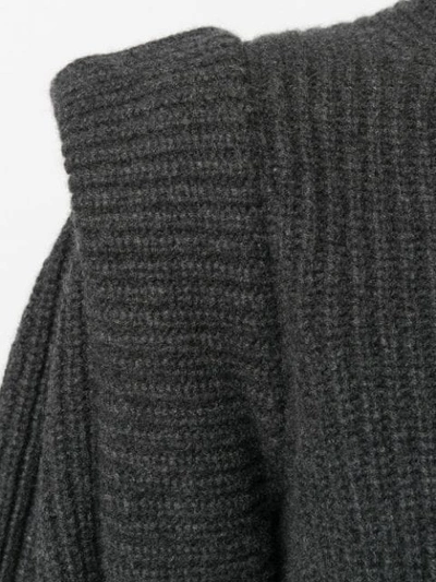 Shop Isabel Marant Beatsy Sweater Dress In Grey