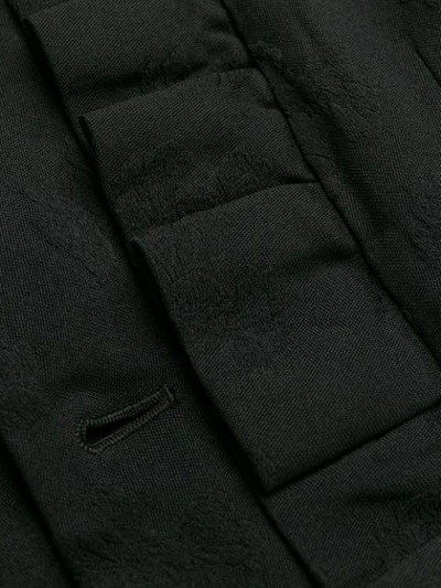 Shop Comme Des Garçons Comme Des Garçons Ruffled Trim Jacket In Black