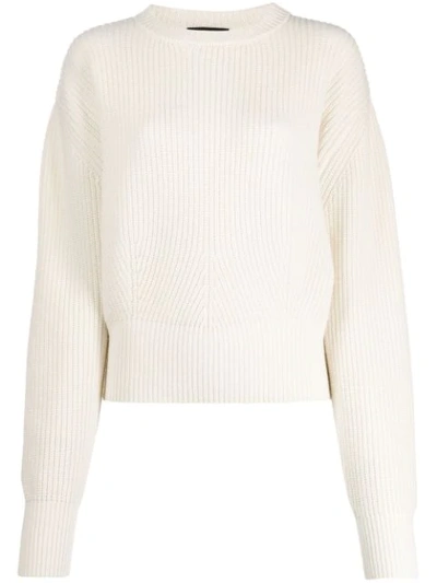 Shop Cashmere In Love Oversize Ivy Sweater In White