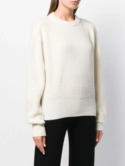 Shop Cashmere In Love Oversize Ivy Sweater In White