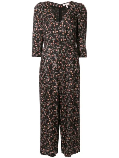 REBECCA TAYLOR LIA FLORAL PRINT JUMPSUIT 