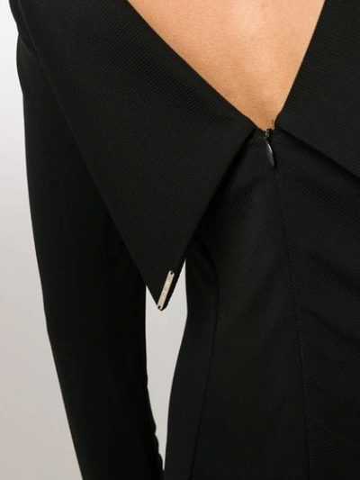 Shop Styland Long-sleeve Midi Dress In Black