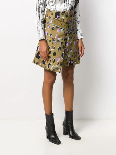 Shop Edda Thilde Asymmetric Skirt In Brown