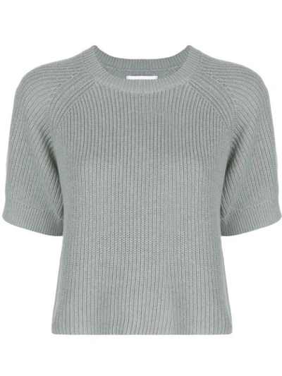 Shop Apiece Apart Ribbed Knit Jumper In Blue