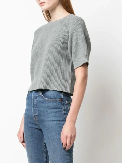 Shop Apiece Apart Ribbed Knit Jumper In Blue