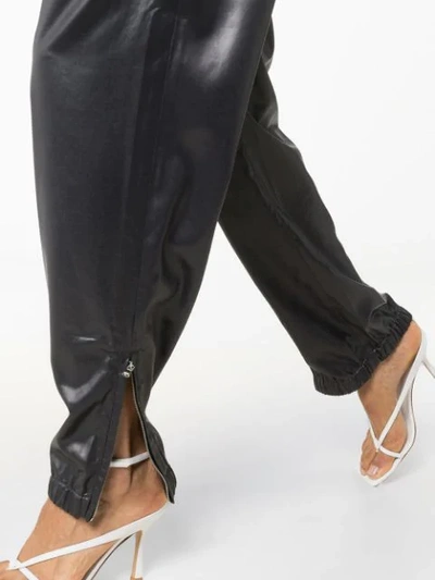 Shop Tibi Liquid Pleated Trousers - Schwarz In Black