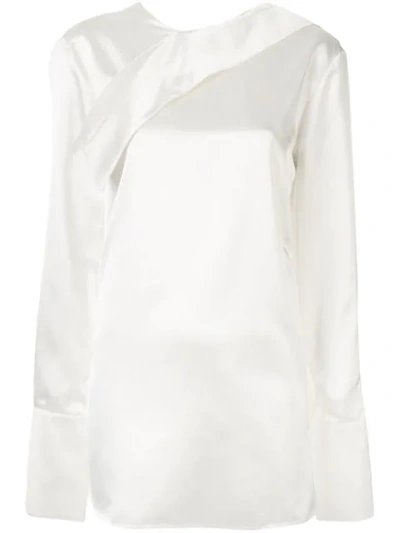 Shop Marni Reverse Button Shirt In White