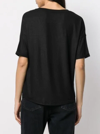 Shop Majestic Dropped Shoulder T-shirt In Black
