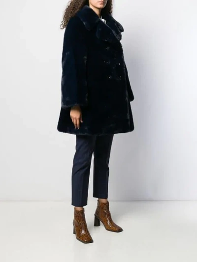 Shop Marc Jacobs Sofia Loves Peacoat In Blue