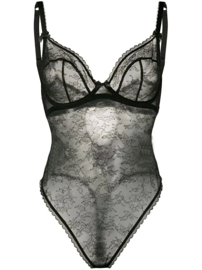 Shop Agent Provocateur Hinda Bodysuit In Black