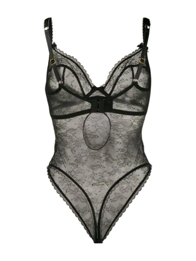 Shop Agent Provocateur Hinda Bodysuit In Black