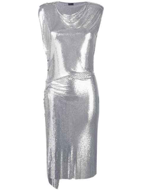 silver mesh dress