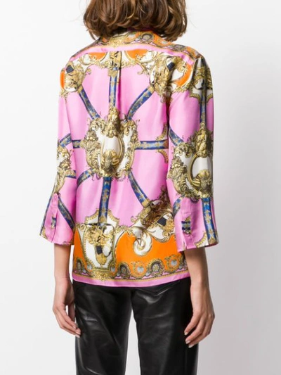 Pre-owned Dolce & Gabbana 1990s Printed Shirt In Pink