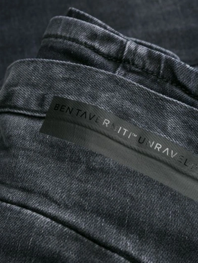Shop Ben Taverniti Unravel Project Belted Skinny Jeans In Blue