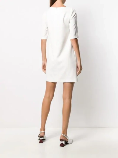 Shop Blanca Shift Mini Dress In White