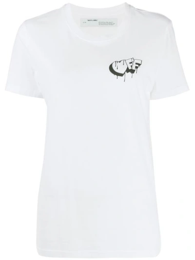 Shop Off-white Logo Print T-shirt In White