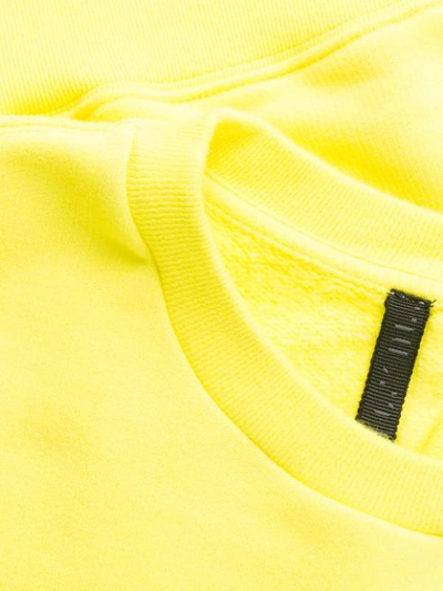 Ben Taverniti Unravel Project Logo Jersey Sweatshirt In Yellow