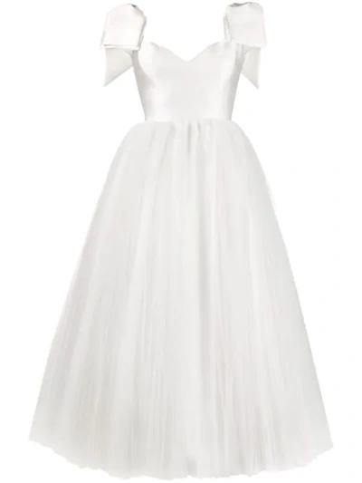 Shop Parlor Sleeveless Flared Dress In White