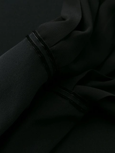 Shop Tory Burch Two-tone Shirt In Black