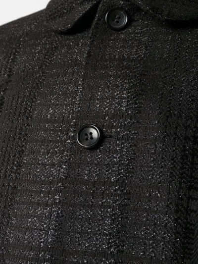 Comme Des Garçons Check Pattern Blazer In Black