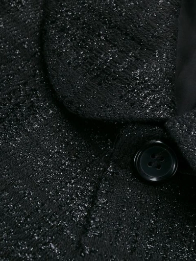 Comme Des Garçons Check Pattern Blazer In Black