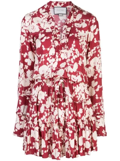 Shop Alexis Jillian Floral-print Dress In Red