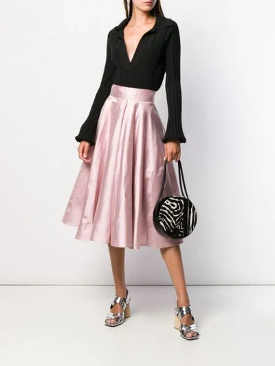 Shop Dolce & Gabbana Ausgestellter Midirock - Rosa In Pink