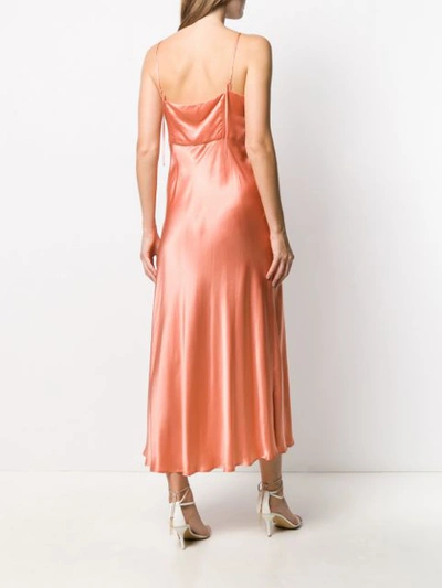 Shop Rixo London Embroidered Shell Dress In Peach