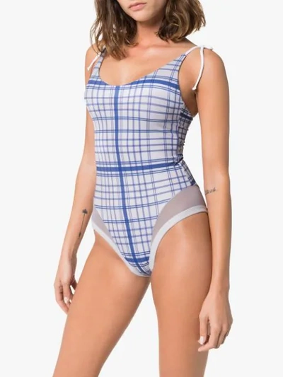 BLAKE CHECK PRINT SWIMSUIT