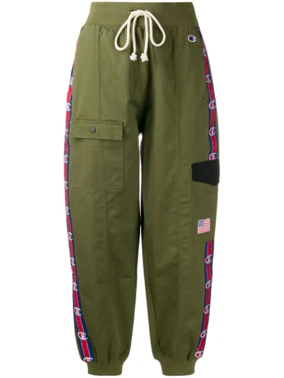 Shop Champion Drawstring Track Trousers In Green