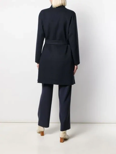 BELTED SHAWL-COLLAR COAT