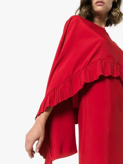 Shop Valentino Drapiertes Minikleid - Rot In Red