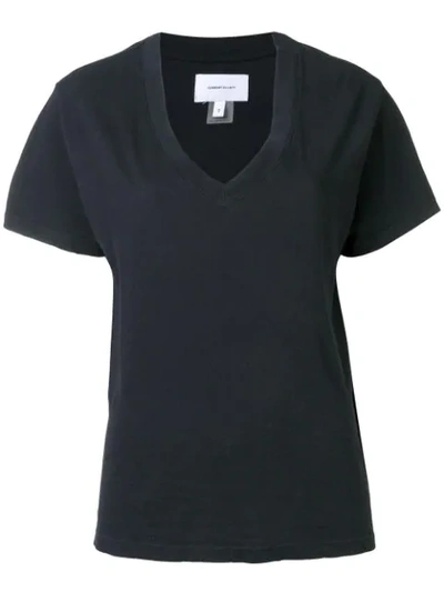 Shop Current Elliott V-neck T-shirt In Black