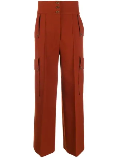 HIGH-WAISTED WIDE-LEG TROUSERS
