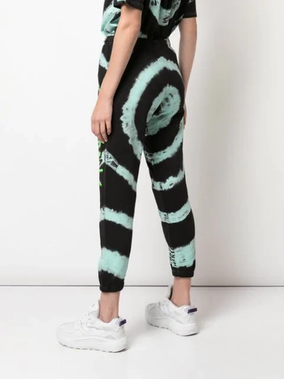 Shop Ashley Williams Tie-dye Track Trousers In Black