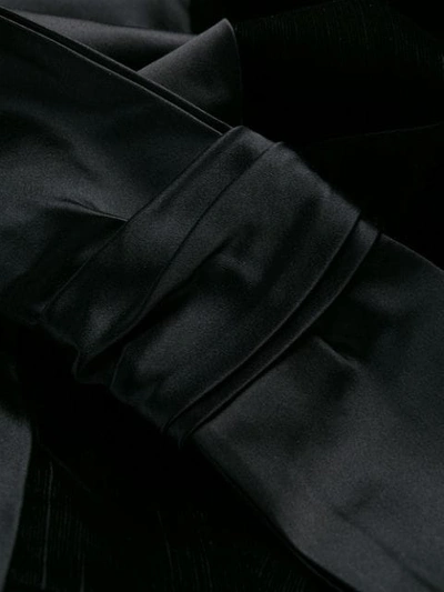 Pre-owned A.n.g.e.l.o. Vintage Cult 1950s Silk Bow Jacket In Black