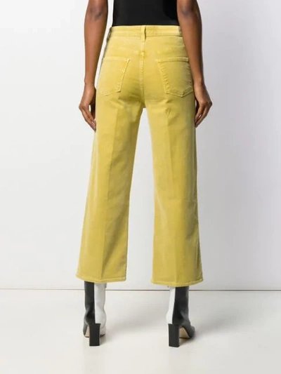 Shop J Brand Kickflare Corduroy Trousers In Green