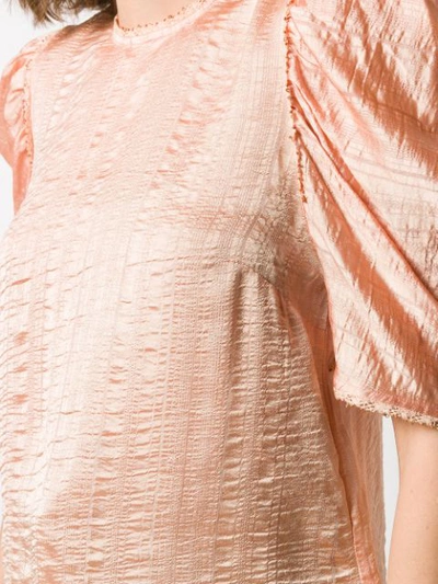 Shop Ulla Johnson Arleigh Ruffle Sleeve Blouse In Pink