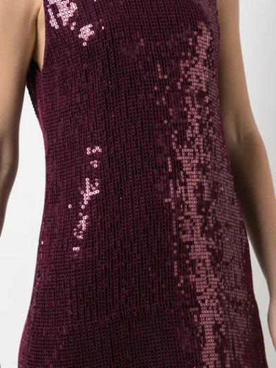 Shop Alice And Olivia Kamryn Sequinned Mini Dress In Purple