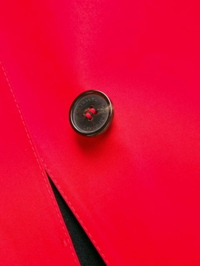 Shop Mackintosh Dunkeld Red Bonded Cotton 3/4 Coat|lr-1001d