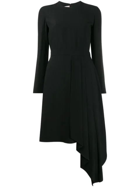 long sleeve asymmetrical dress