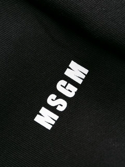 Shop Msgm Logo Trackpants - Black