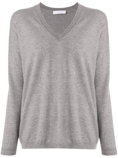 Shop Cruciani V-neck Sweater In Grey