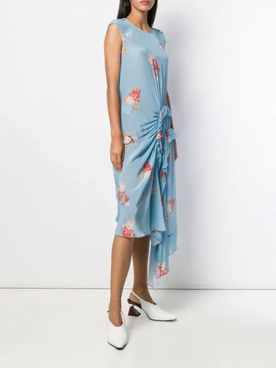 Shop Preen Line Floral Print Dress In Blue