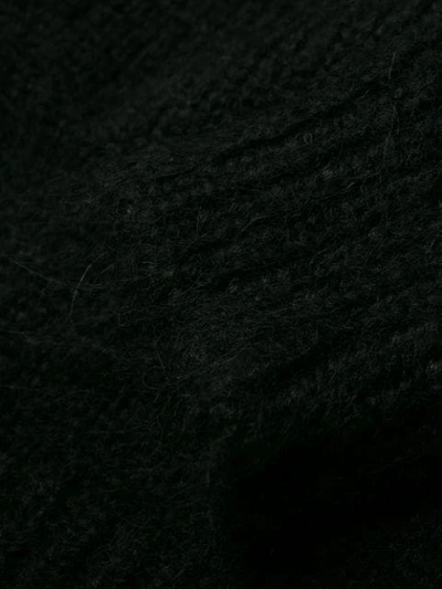 Shop Philosophy Di Lorenzo Serafini Ruffle Knit One-shoulder Top - Black