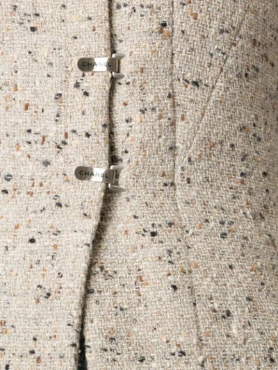 Pre-owned Chanel 1999 Tweed Jacket In Grey