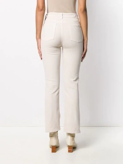 Shop 7 For All Mankind Corduroy Bootcut Trousers In Neutrals