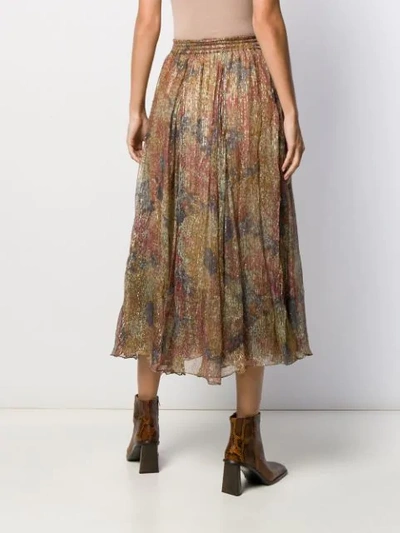 Shop Mes Demoiselles Amaranta Printed Midi Skirt In Floral