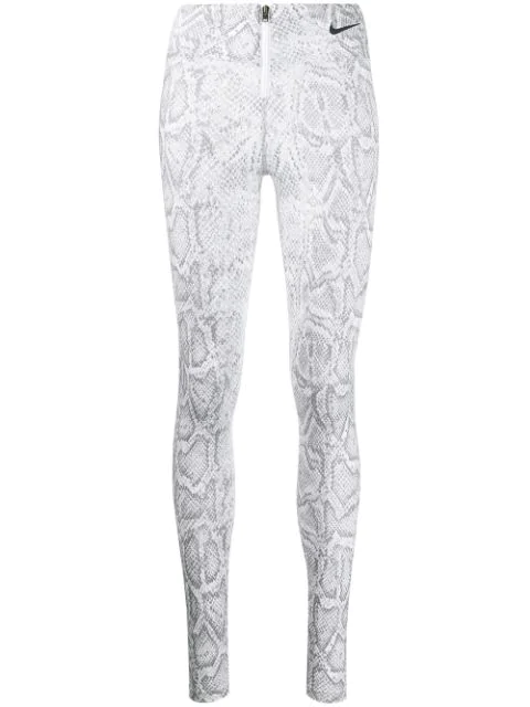 snakeskin nike leggings
