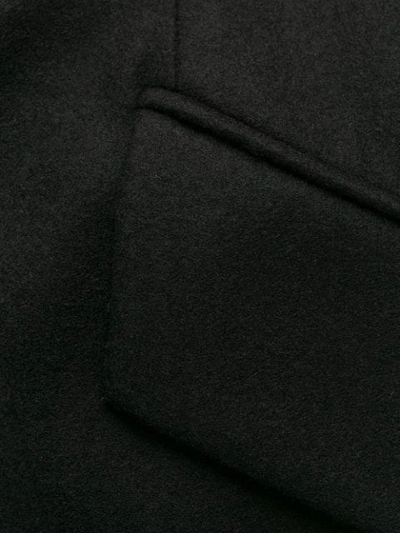 Shop Alexander Mcqueen Two-tone Draped Blazer In Black
